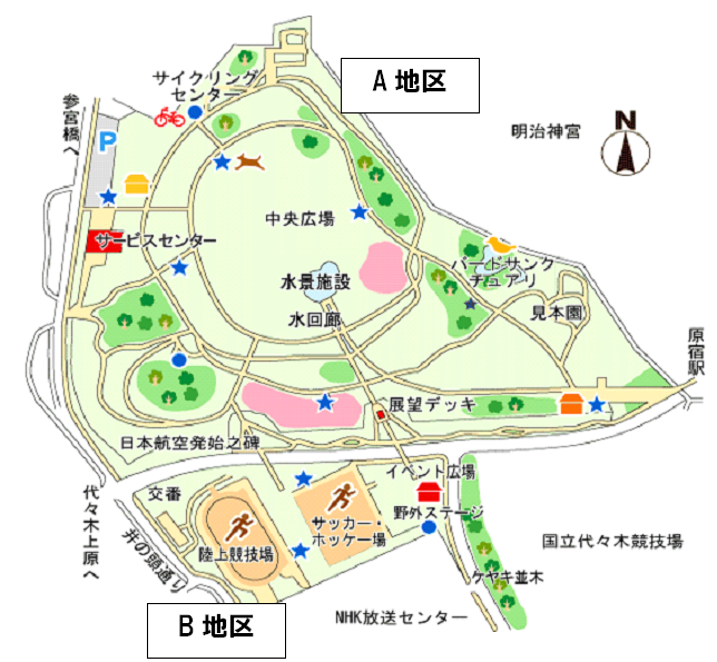 代々木公園地図
